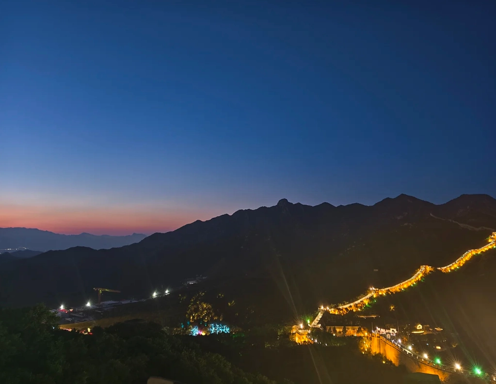 Great Wall at night