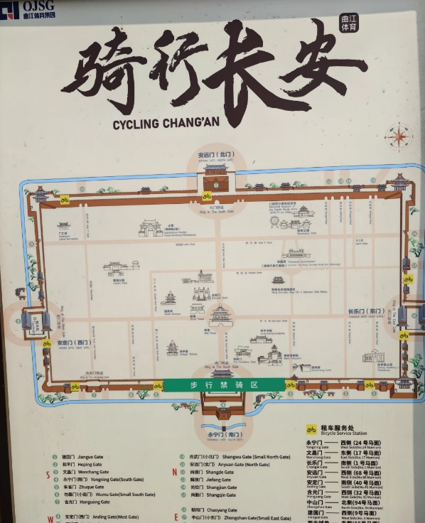 Xi'an City Wall walking time Xi'an City Wall walking time