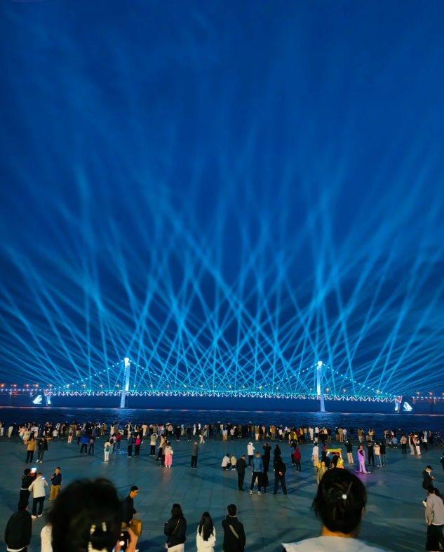 Xinghai Square night view Xinghai Square night view