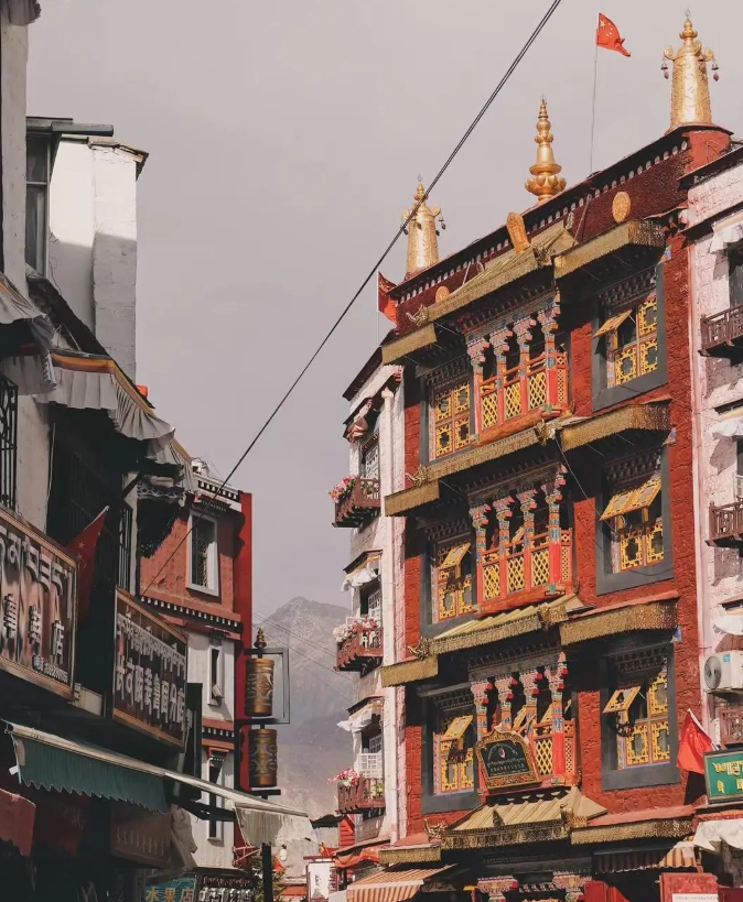 Barkhor Street walking route Barkhor Street walking route