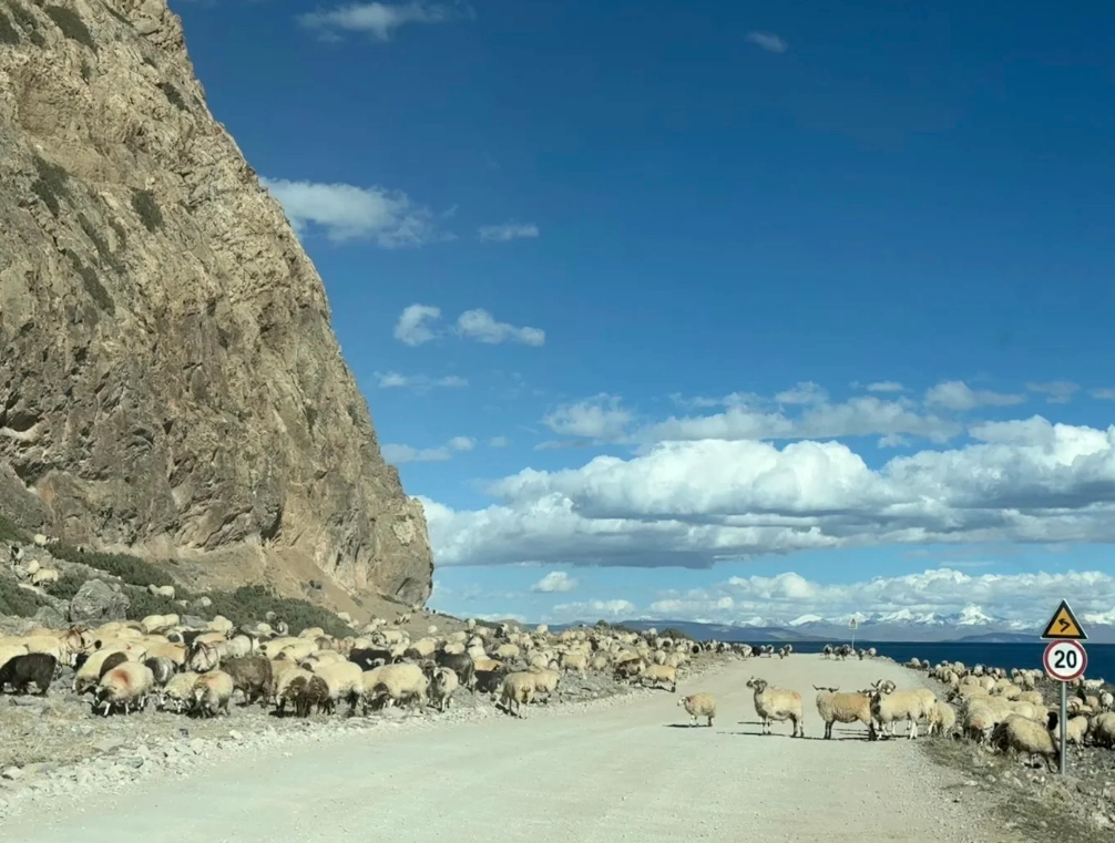 driving to Namtso driving to Namtso