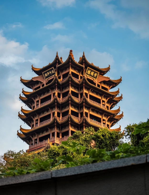 Yellow Crane Tower night photography