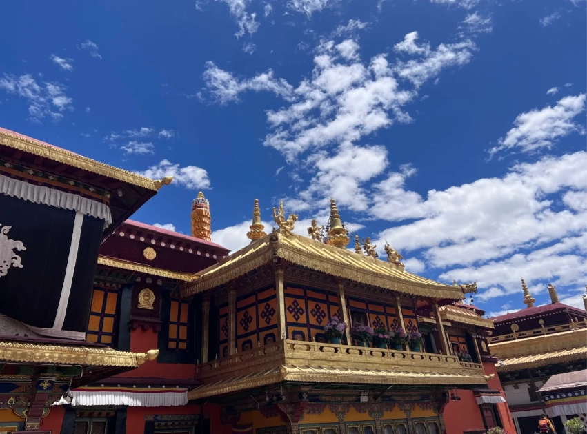 Jokhang Temple sunrise Jokhang Temple sunrise