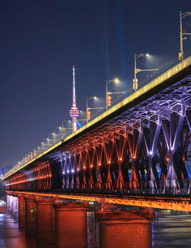 Wuhan Yangtze River Bridge security check