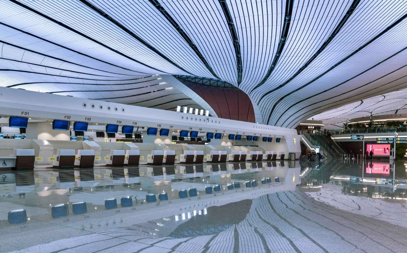 Daxing Airport terminal layout