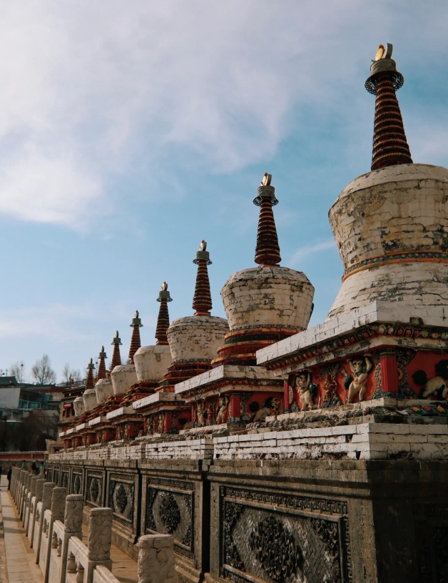 Kumbum Monastery from Xining Kumbum Monastery from Xining