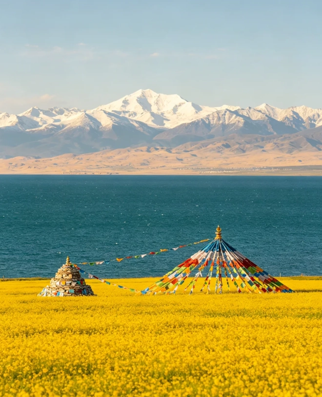 best photography spots Qinghai Lake
