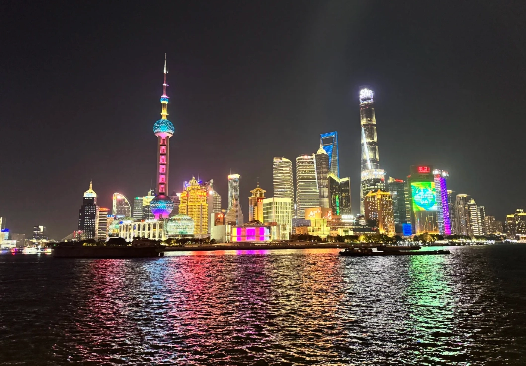 shanghai bund sunset