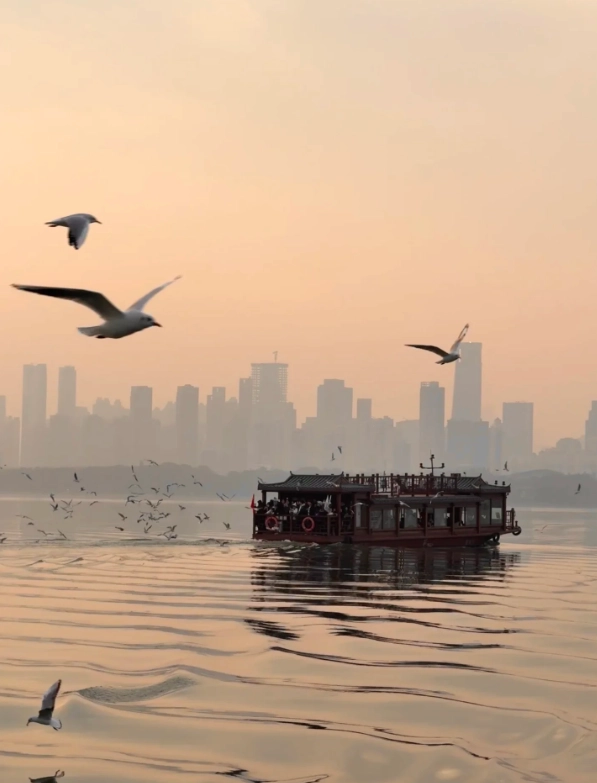 Wuhan East Lake boat