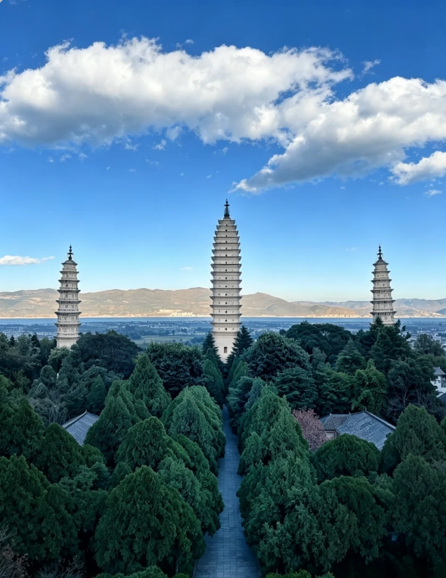 Chongsheng Temple Three Pagodas