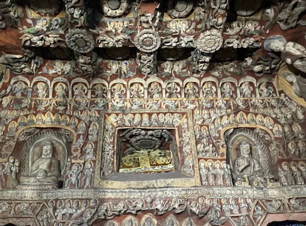 Yungang Grottoes from Datong