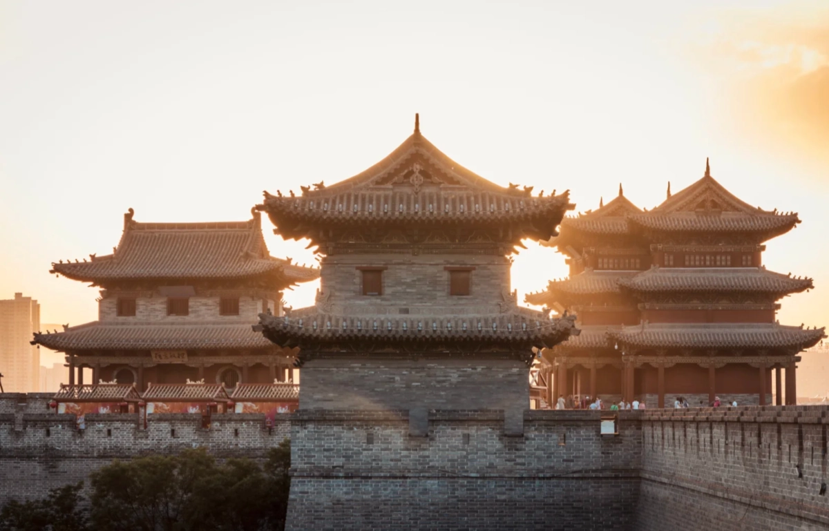 Datong Ancient City night photography Datong Ancient City night photography