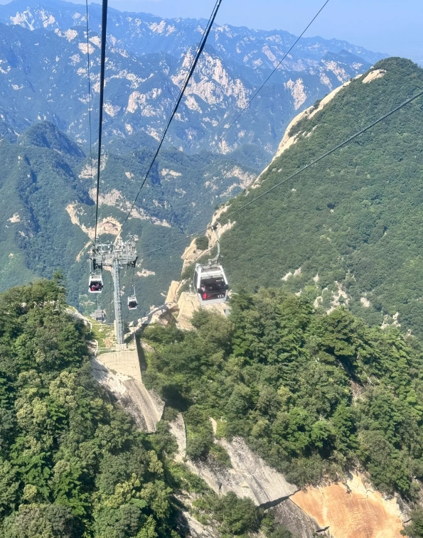 Huashan West Peak cable car Huashan West Peak cable car