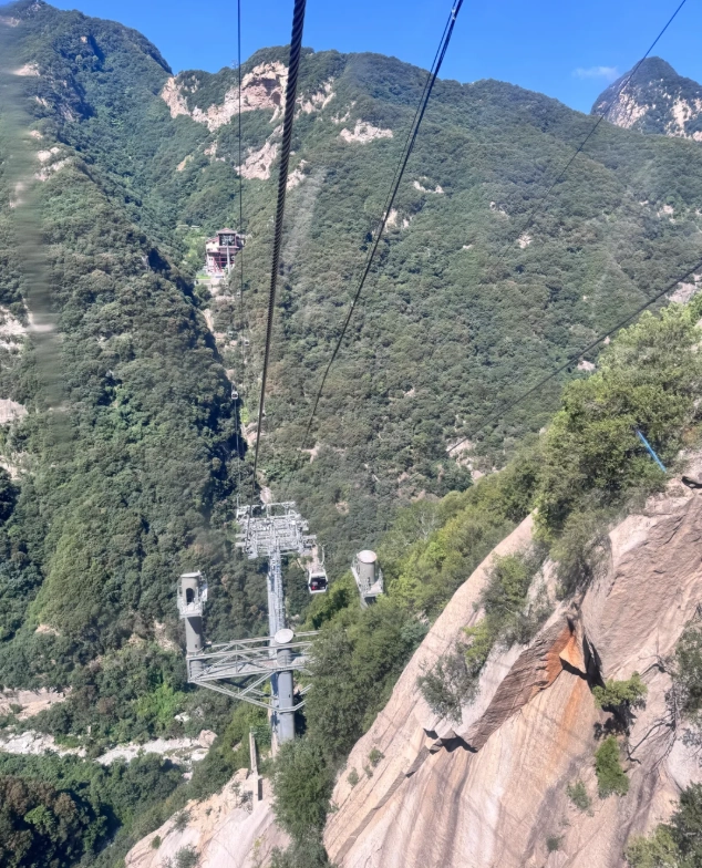 Huashan North Peak cable car Huashan North Peak cable car