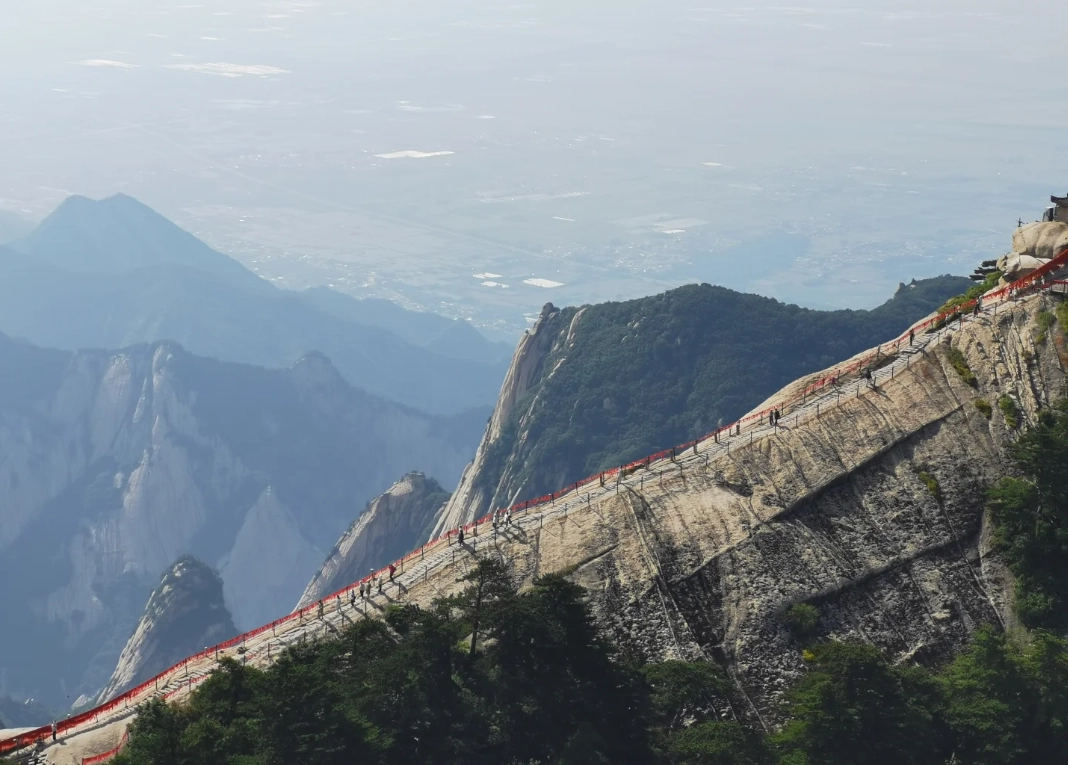 Mount Hua hiking map Mount Hua hiking map