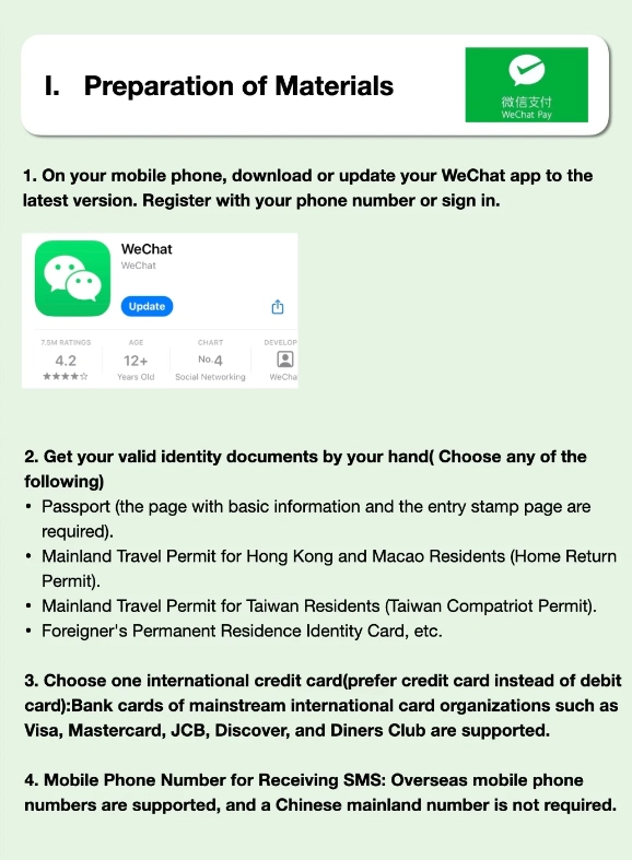 WeChat Pay for foreigners