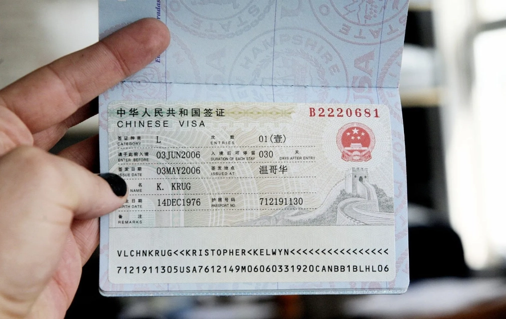 tourist visa china