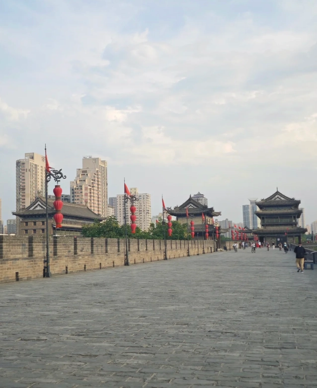 Xi'an City Wall walking route Xi'an City Wall walking route