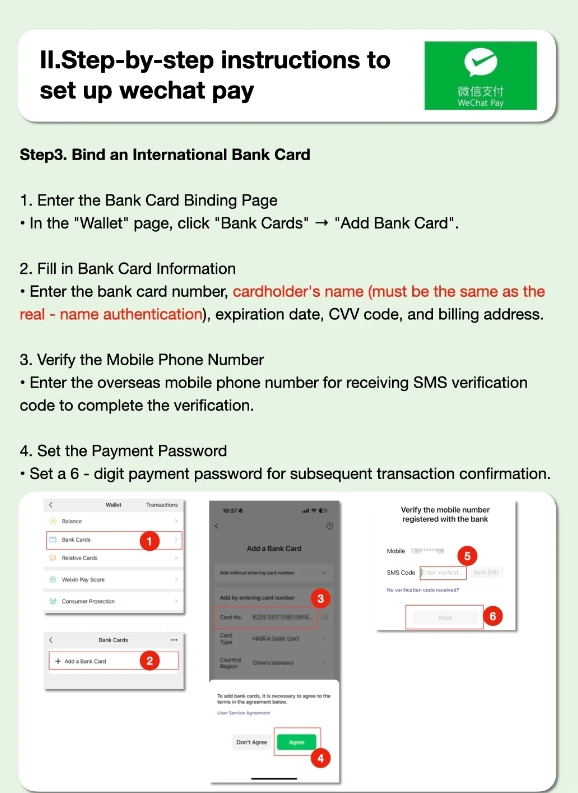 set up WeChat Pay international