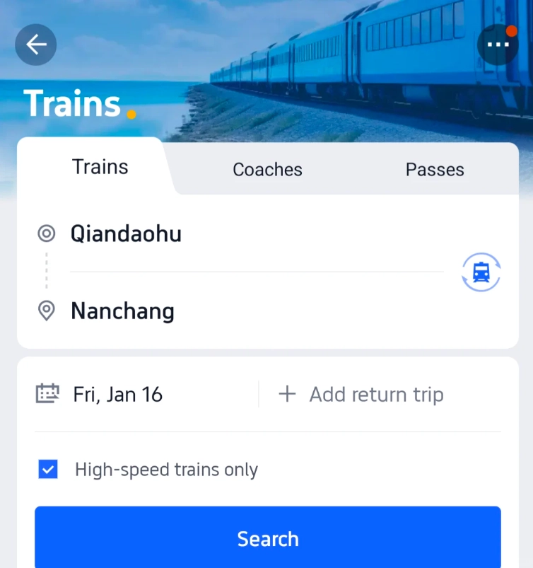 china high-speed rail booking