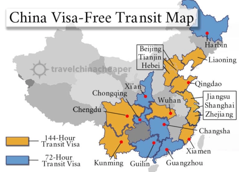Can I travel across provinces with China visa-free transit? Key rules