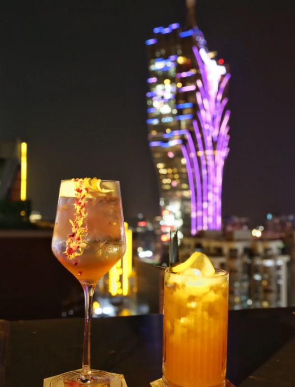Macau casinos at night