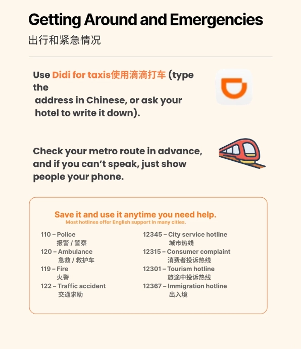 navigate China with no Chinese