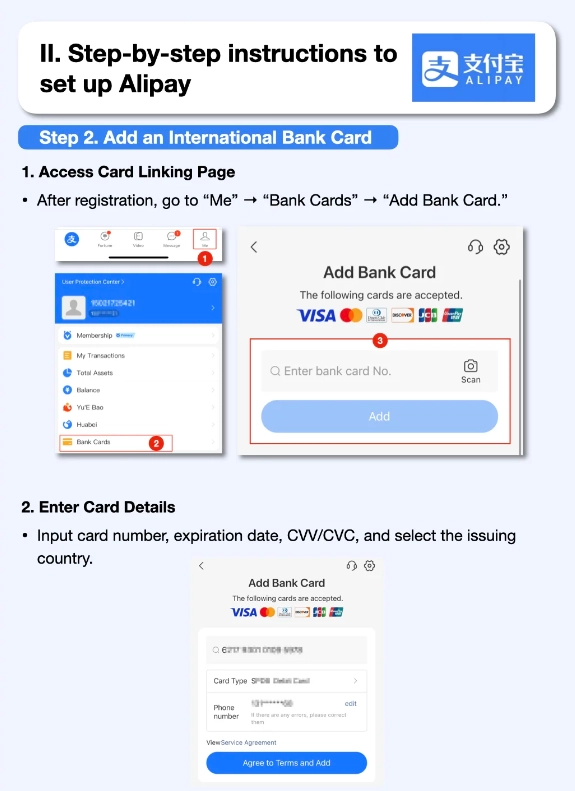 alipay passport registration