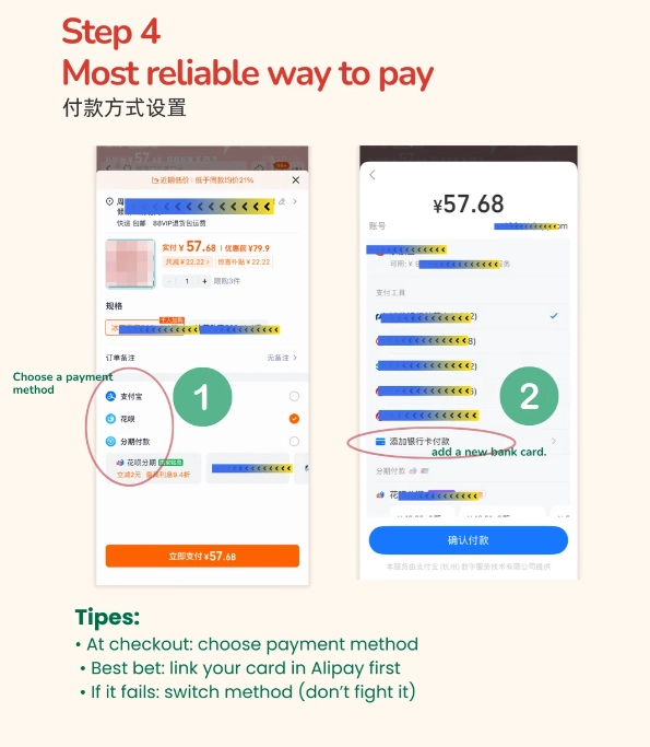 taobao payment for foreigners