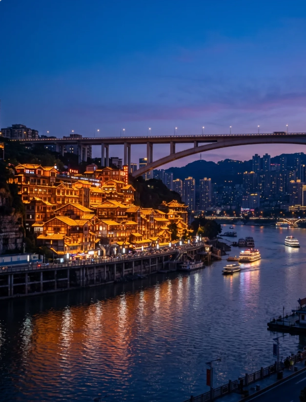 Chongqing night attractions Chongqing night attractions