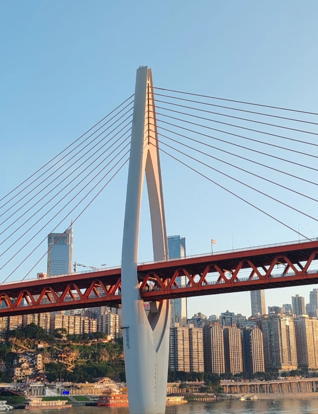 Jialing River bridge walk Jialing River bridge walk