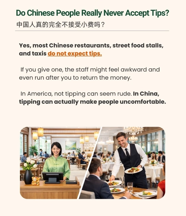 do you tip in China