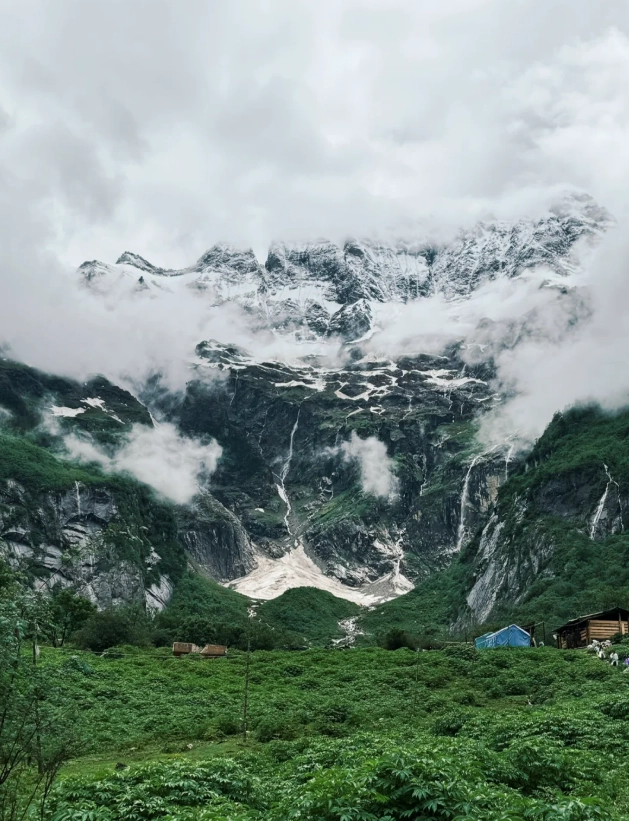 Yubeng Village from Shangri-La Yubeng Village from Shangri-La