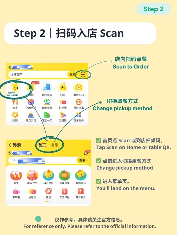 meituan english interface