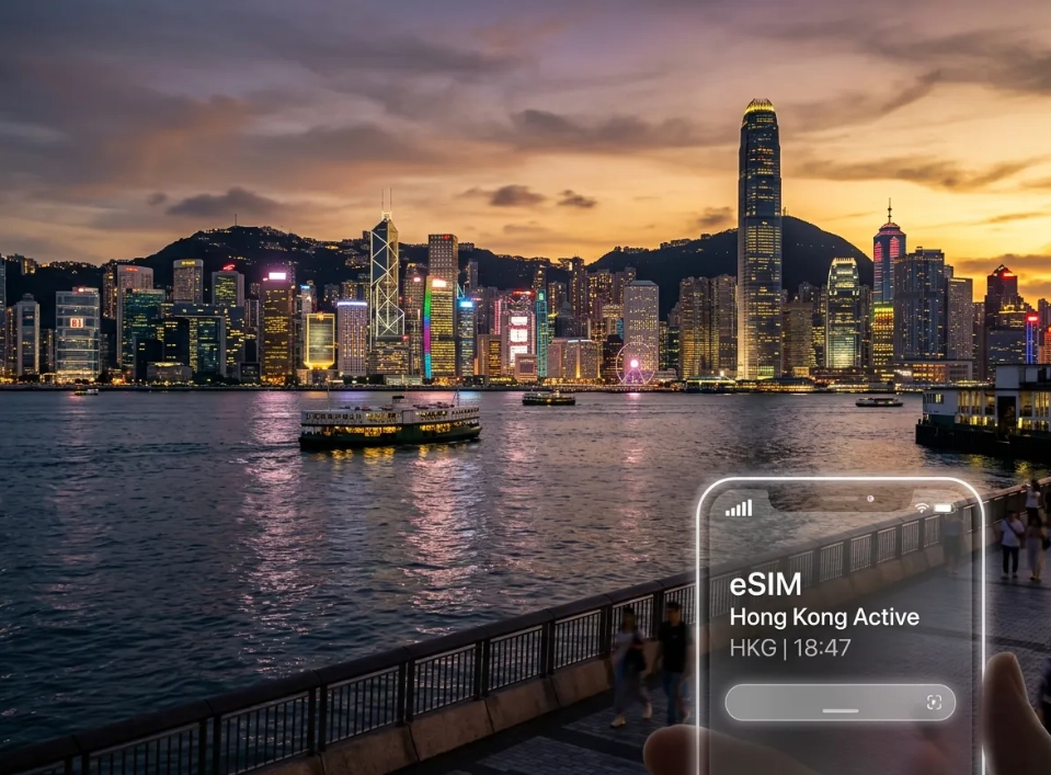 Hong Kong eSIM for tourists