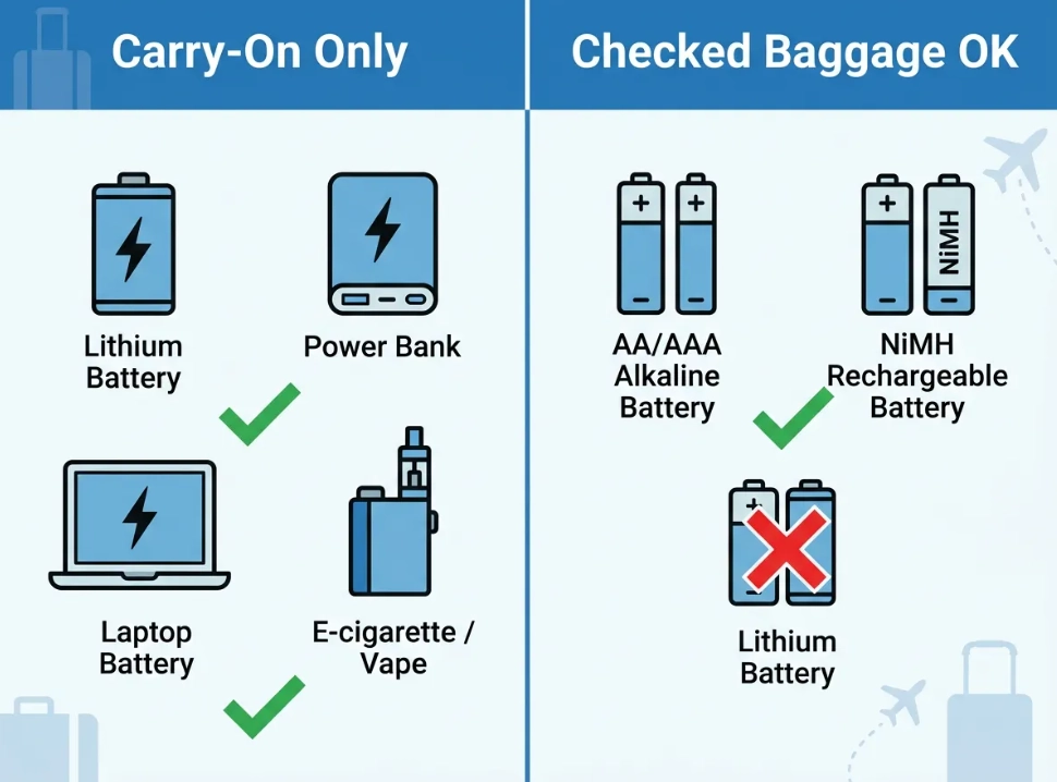can you bring batteries on a plane can you bring batteries on a plane