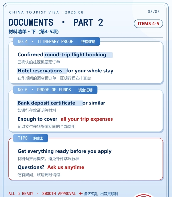 china visa application tips