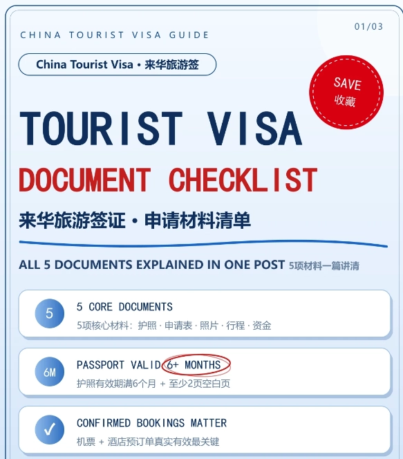 china tourist visa requirements