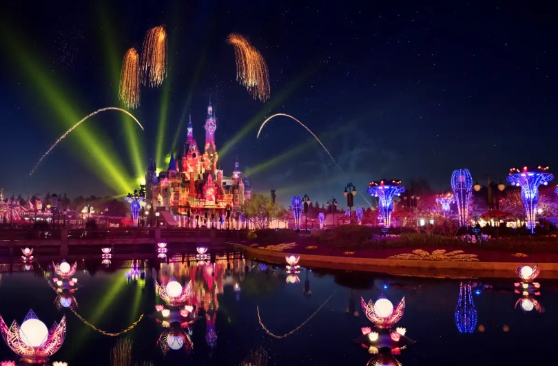 shanghai disney fireworks viewing