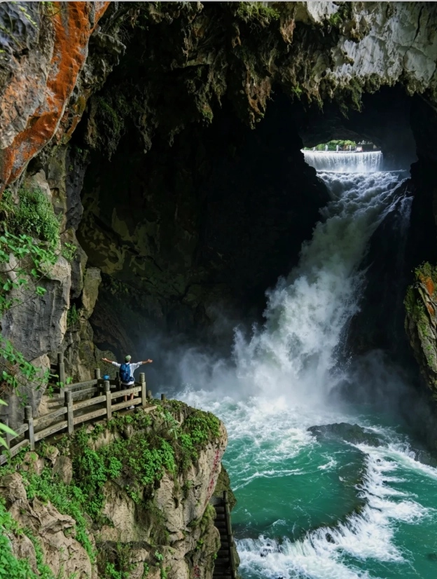 huangguoshu waterfall autumn huangguoshu waterfall autumn