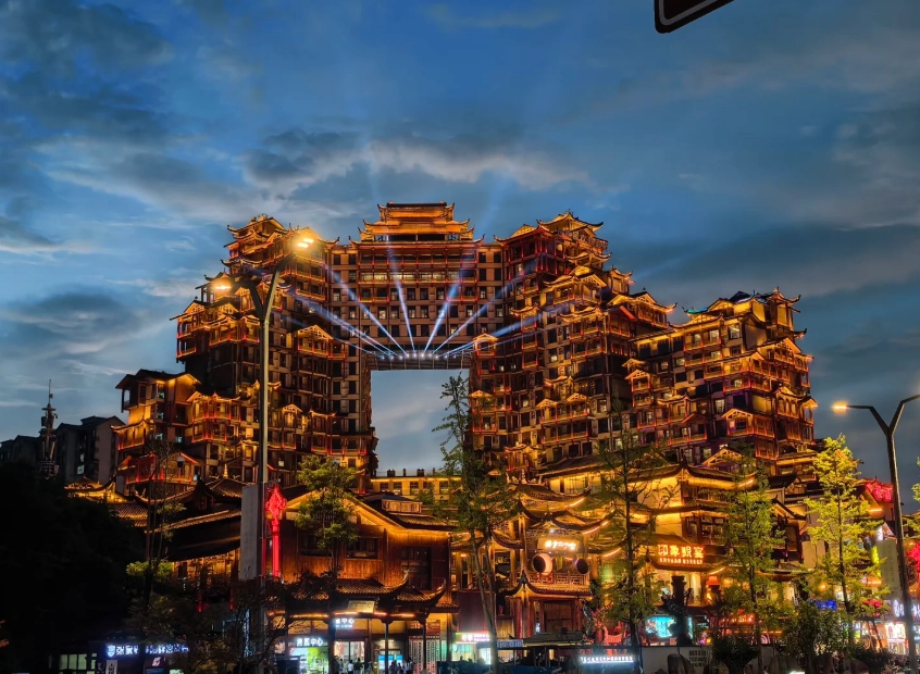 Zhangjiajie night views Zhangjiajie night views