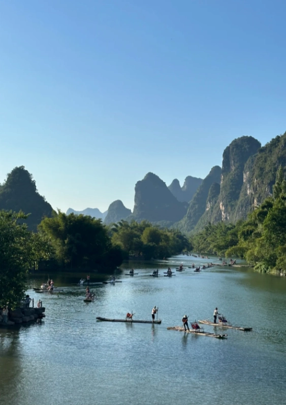Li River bamboo raft