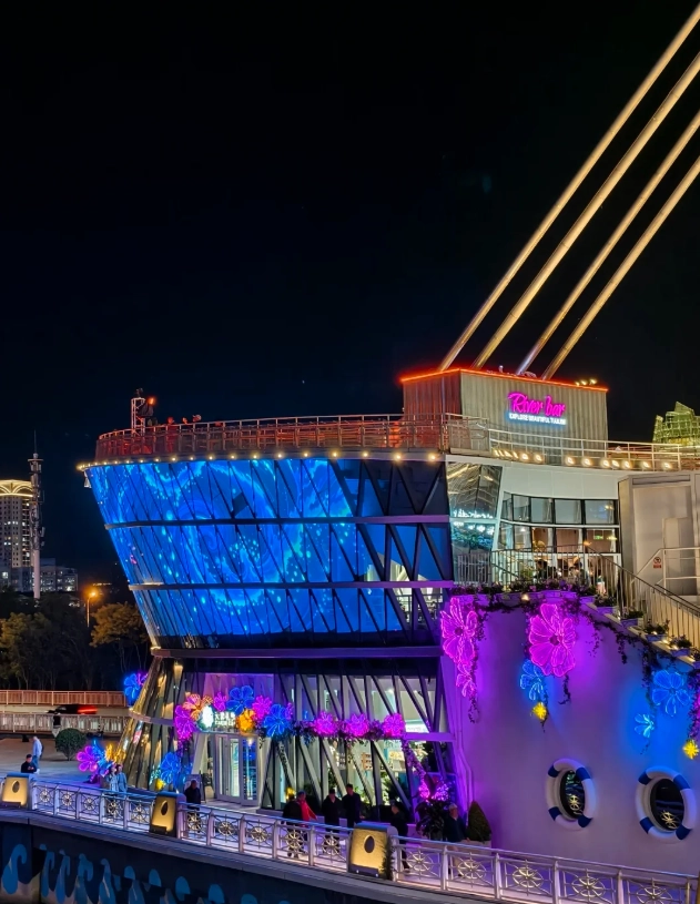 Tianjin Eye night view Tianjin Eye night view