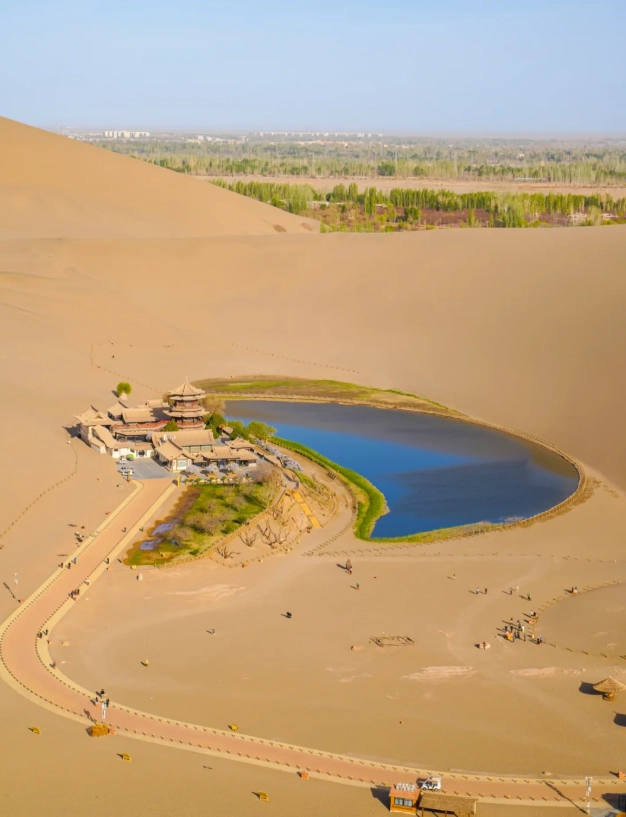 Mingsha Mountain camel ride Mingsha Mountain camel ride