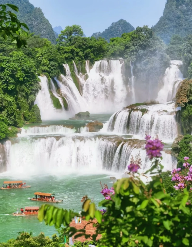 Ban Gioc Detian waterfall map Ban Gioc Detian waterfall map