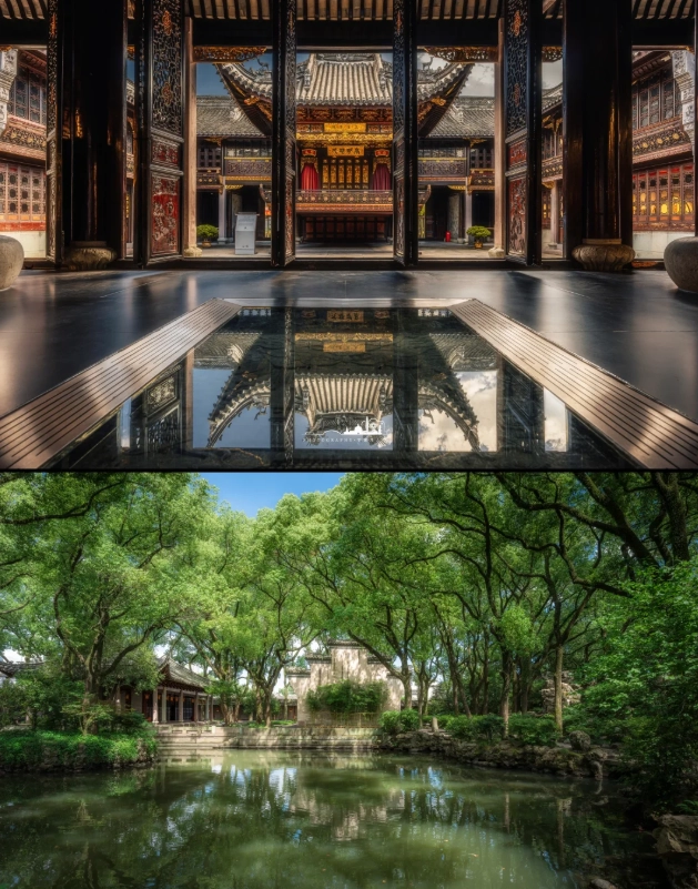 photographing Tianyi Pavilion photographing Tianyi Pavilion