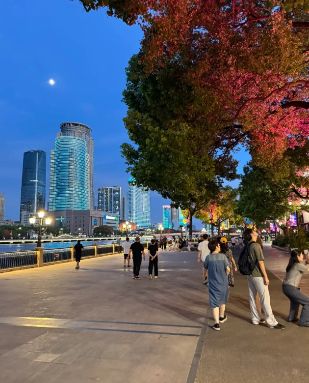 Ningbo Old Bund walking route
