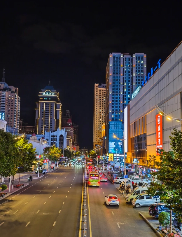Central Street Harbin night