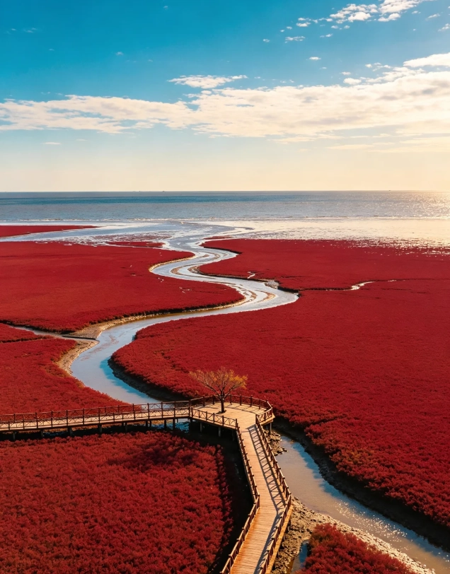 Panjin Red Beach Panjin Red Beach